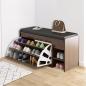 Preview: Großhandel B2B Schuhschrank Sitzhocker in einem Schuhregal